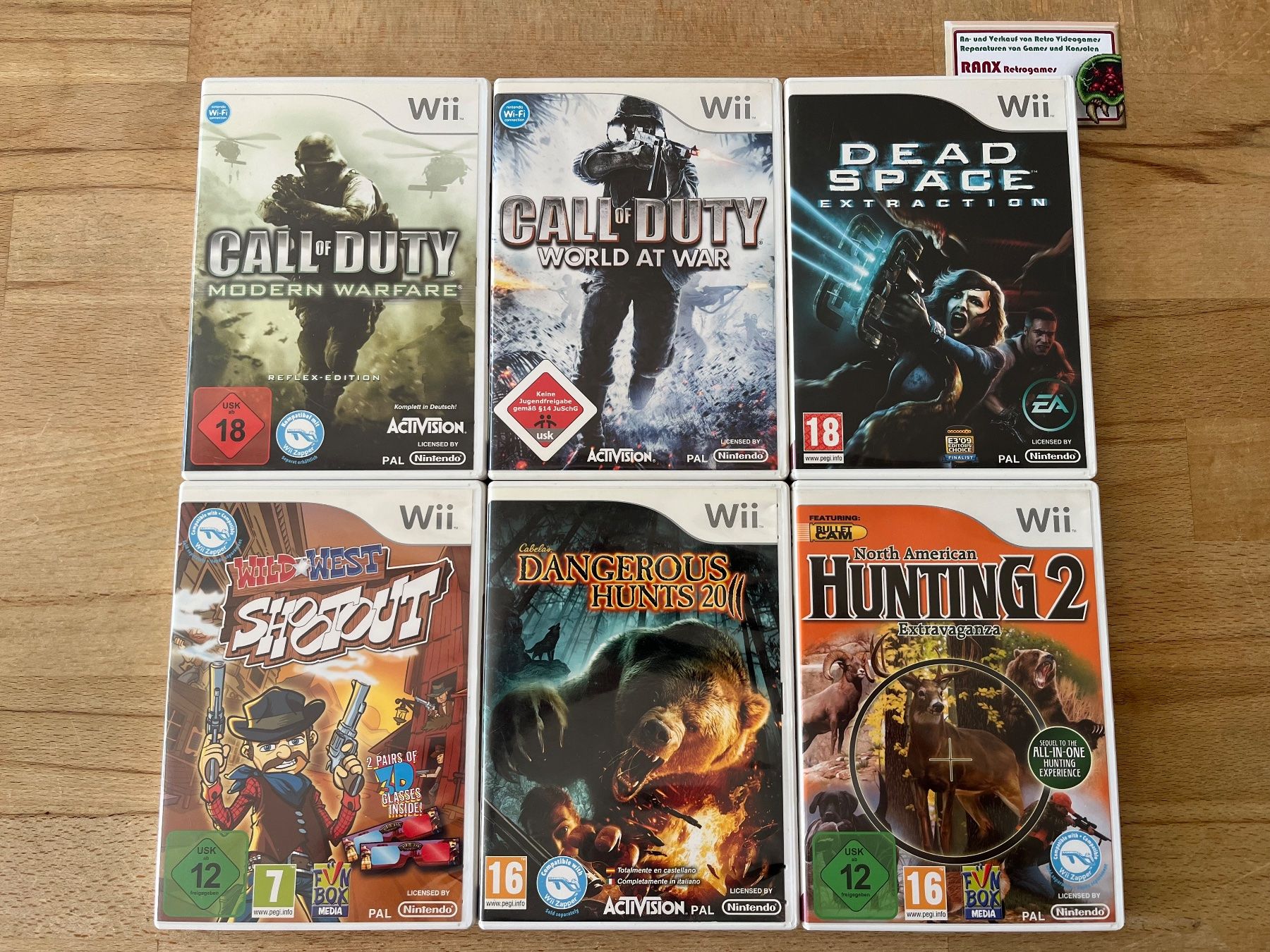 Nintendo Spiele: 6 Wii Zapper-Spiele Konvolut Bundle – Gebraucht aus Thalwil von ranx