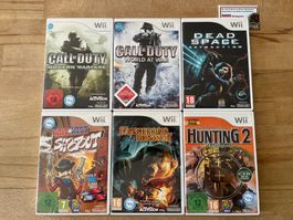 6 Wii Zapper-Spiele Konvolut Bundle