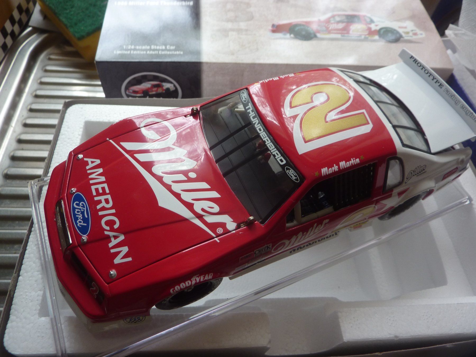 Nascar Modellini d'auto: FORD THUNDERBIRD – Nuovo e nell'imballaggio originale da Balsthal venduto da bouteliee