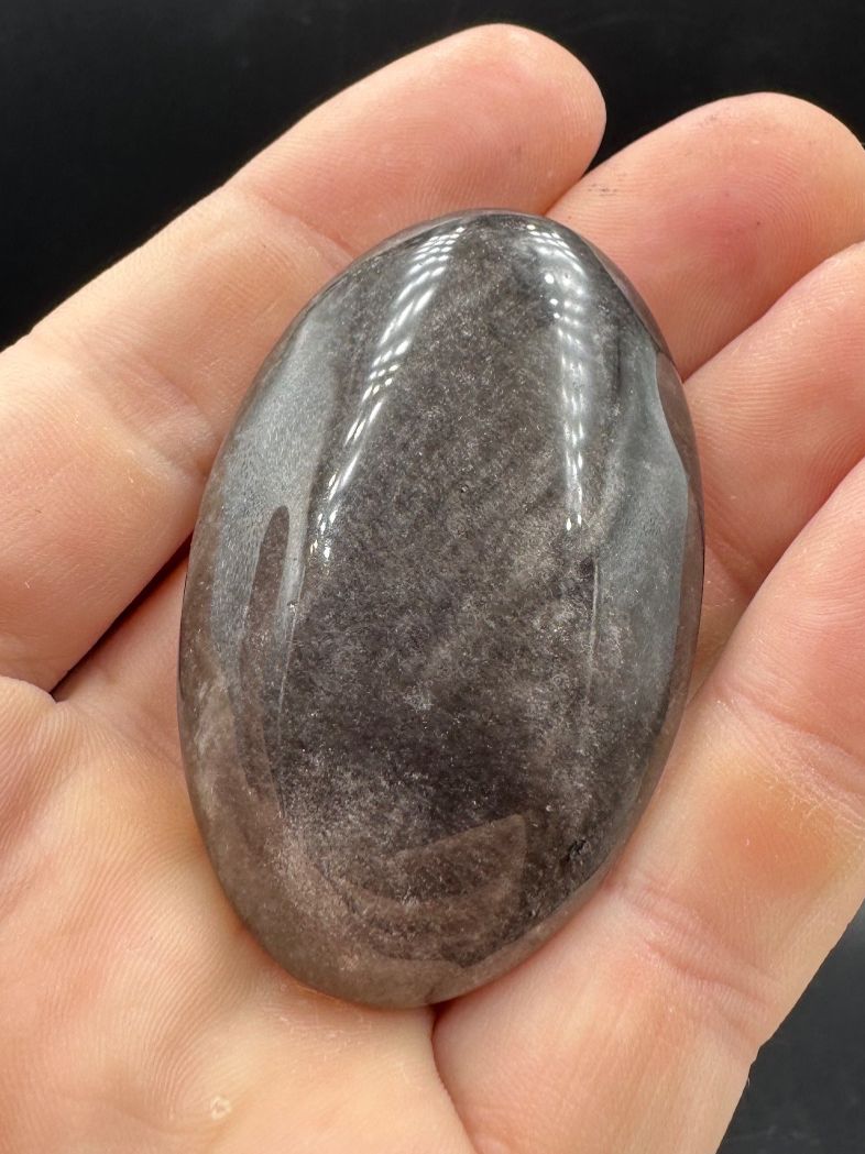 Minerali & Pietre curative: Silber Obsidian Handschmeichler Heilstein – Nuovo e nell'imballaggio originale da Männedorf venduto da Handschmeichler 3