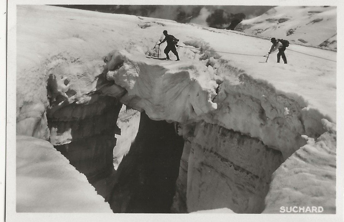 Cartoline postali: Bergsteigen,Traversieren,Gletscher, Suchard-Karte – Usato da Frauenfeld venduto da Merk52
