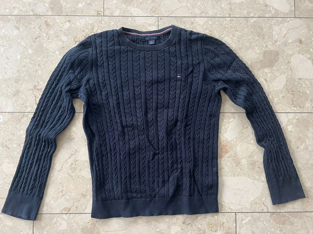 Tommy Hilfiger Pullover, Gr. M, Navy, Strickpullover Herbst 4