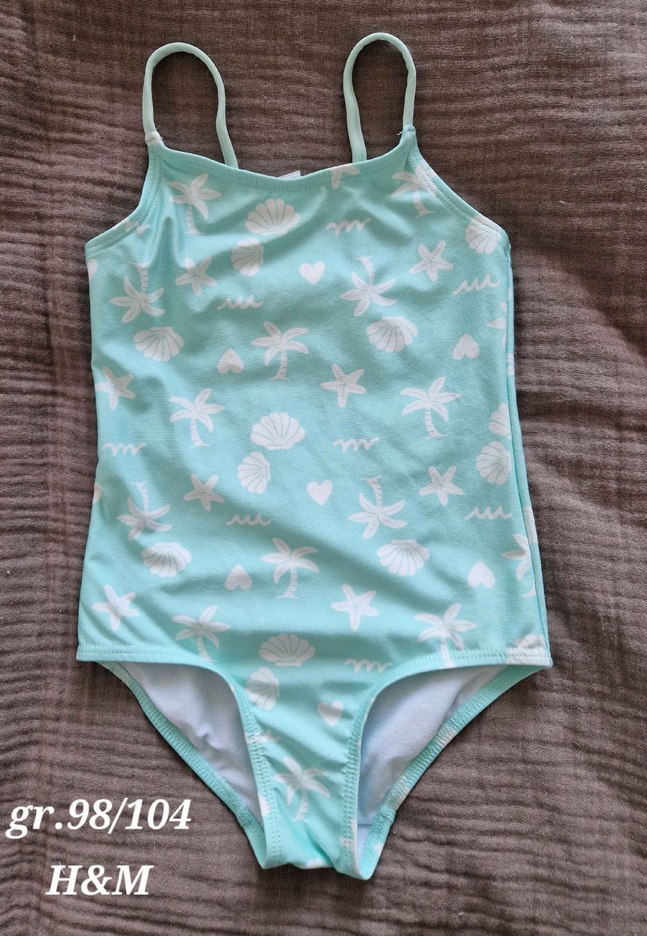 H&M Costumi da bagno & Bikini: Badeanzug H&M Grösse 98/104 mintgrün  – Usato da Heimberg venduto da Eleanor20