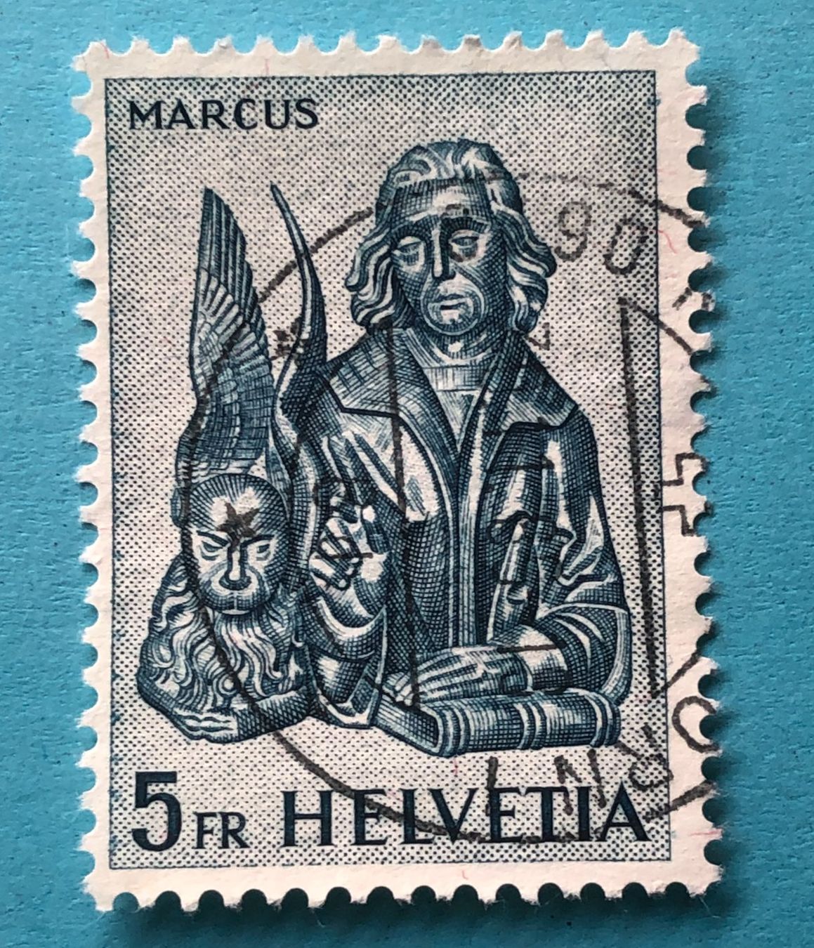 Tutti i francobolli: Nr.382 Evangelisten Markus Stempel     – Usato da Aarau venduto da Billa007