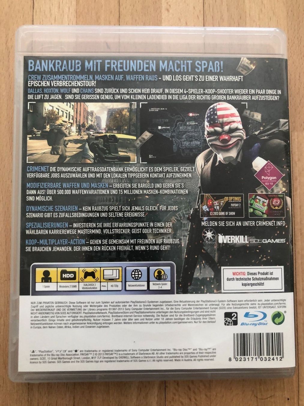 Sony Giochi: Payday 2 - PS 3 – Usato da Nussbaumen AG venduto da Pika-Shop 1