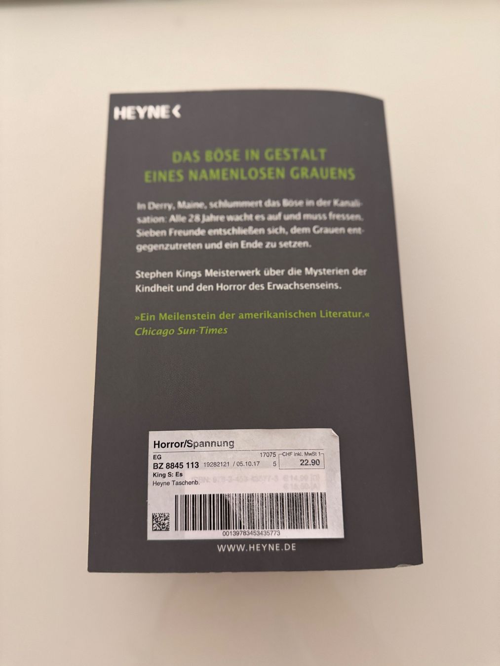Libri: Es – Stephen King – Usato da Dietikon venduto da Julia.obers 2