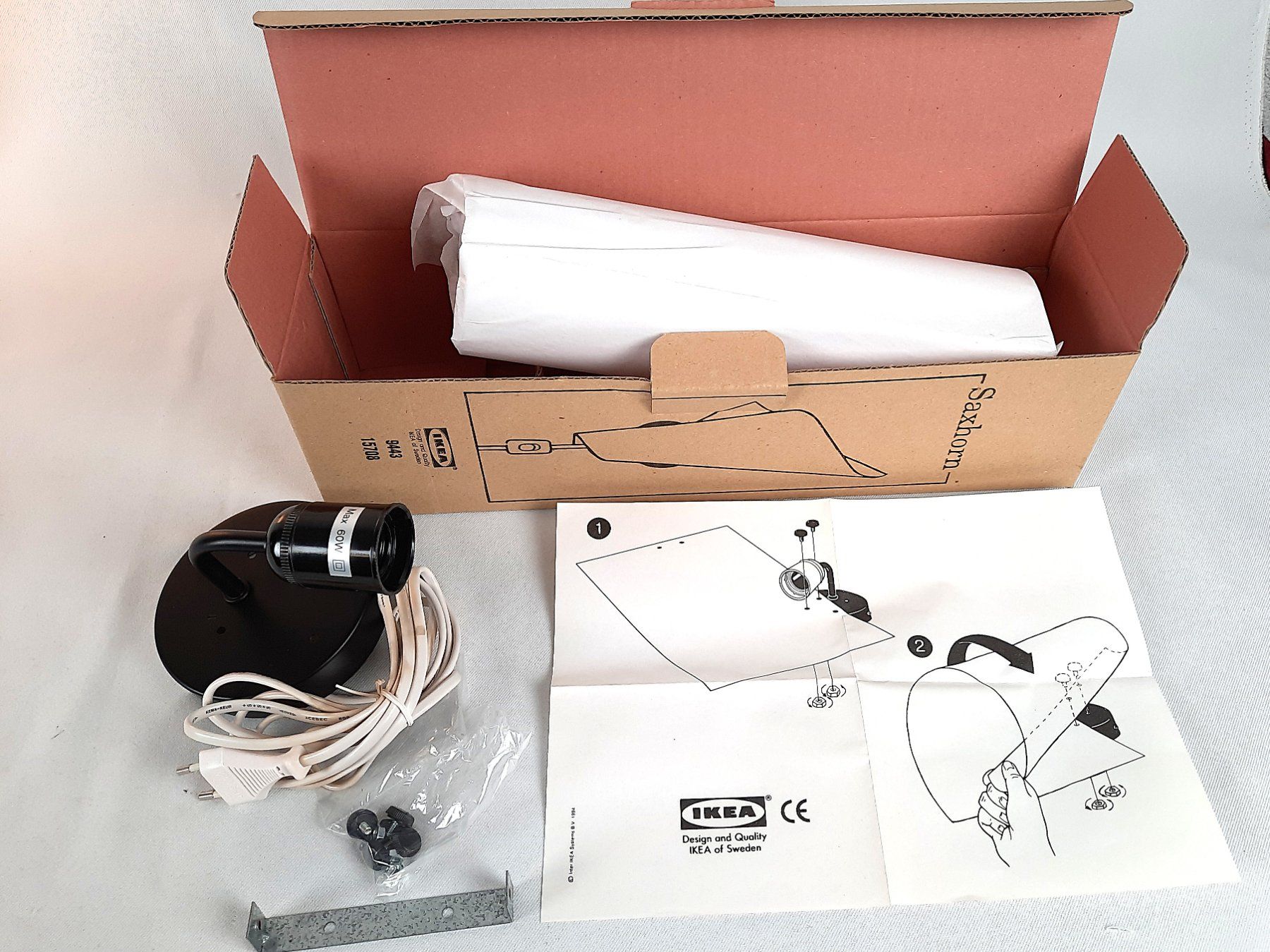 Ikea Lampade: IKEA SAXHORN Wandlampe – Nuovo (secondo la descrizione) da Beinwil am See venduto da Restwert_Beinwil