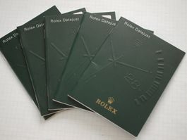 Rolex Datejust Beschreibung in Deutsch und Englisch Booklet