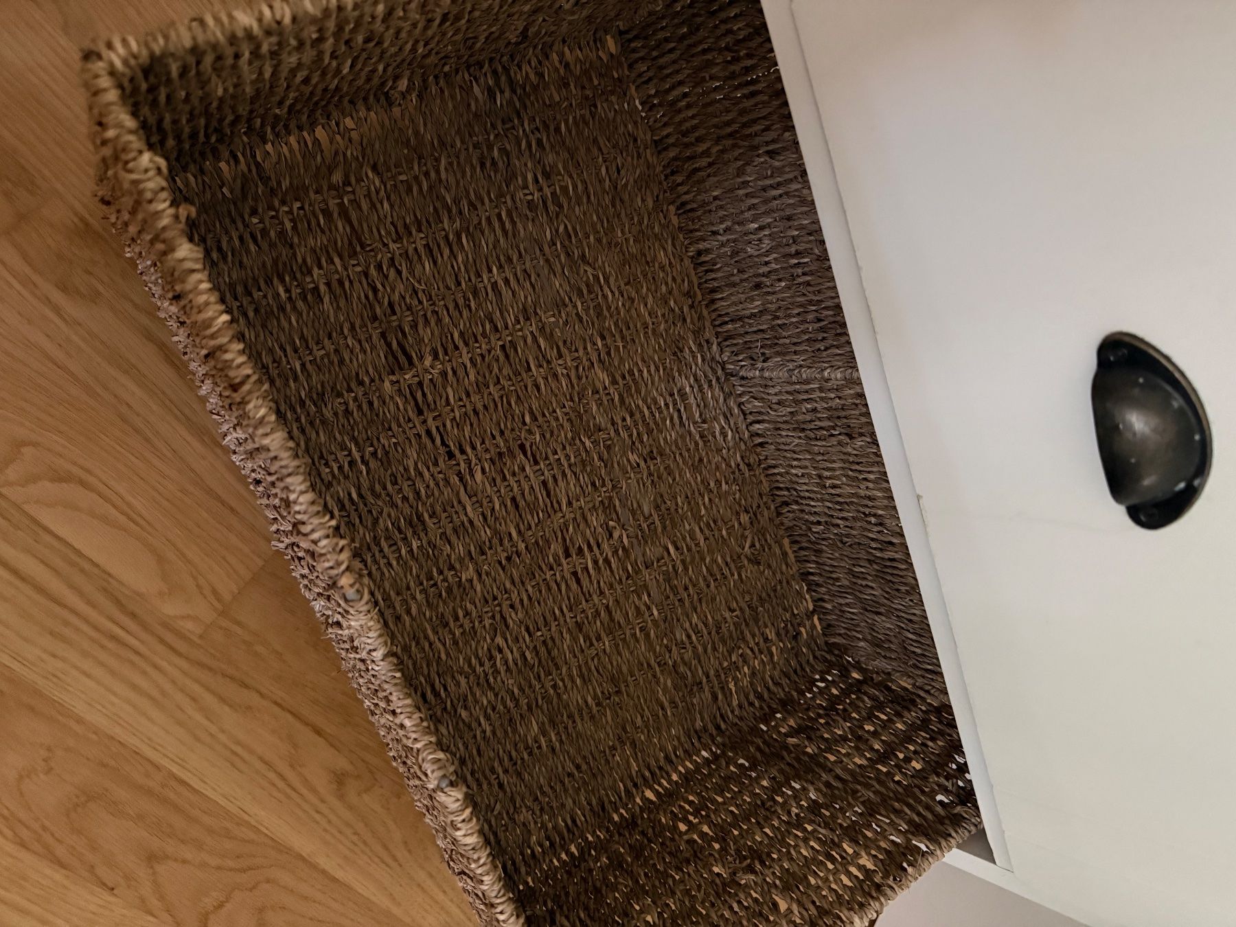 Micasa Mobili per bagno: WC-/Lavabo-Schrank Weiss mit Flechtkorb – Usato da Rikon im Tösstal venduto da arizona8 1