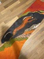 Schicker Seidenschal mit Pferd Motiv bunt