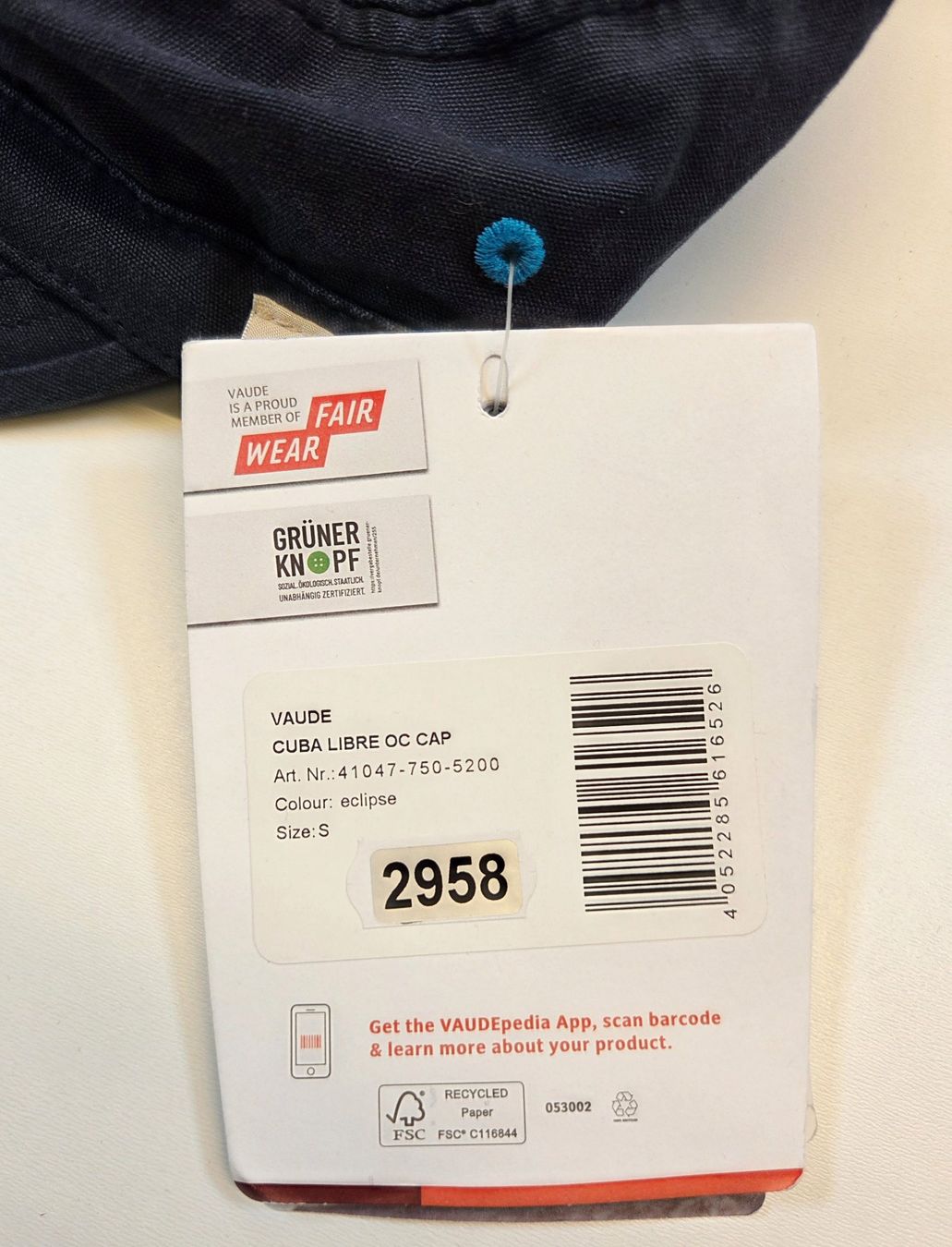 Copricapi, berretti & cappellini: VAUDE Herren Cuba Libre OC Wander Cap Grösse S – Nuovo e nell'imballaggio originale da Braunau venduto da Via_Maistra_Sport 3