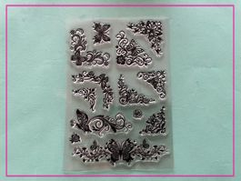 Div. Ornamente - Kuvert Verzierungen - Silikonstempel