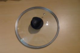 Glas Deckel, Pfannendeckel, Durchmesser 26 cm ca.