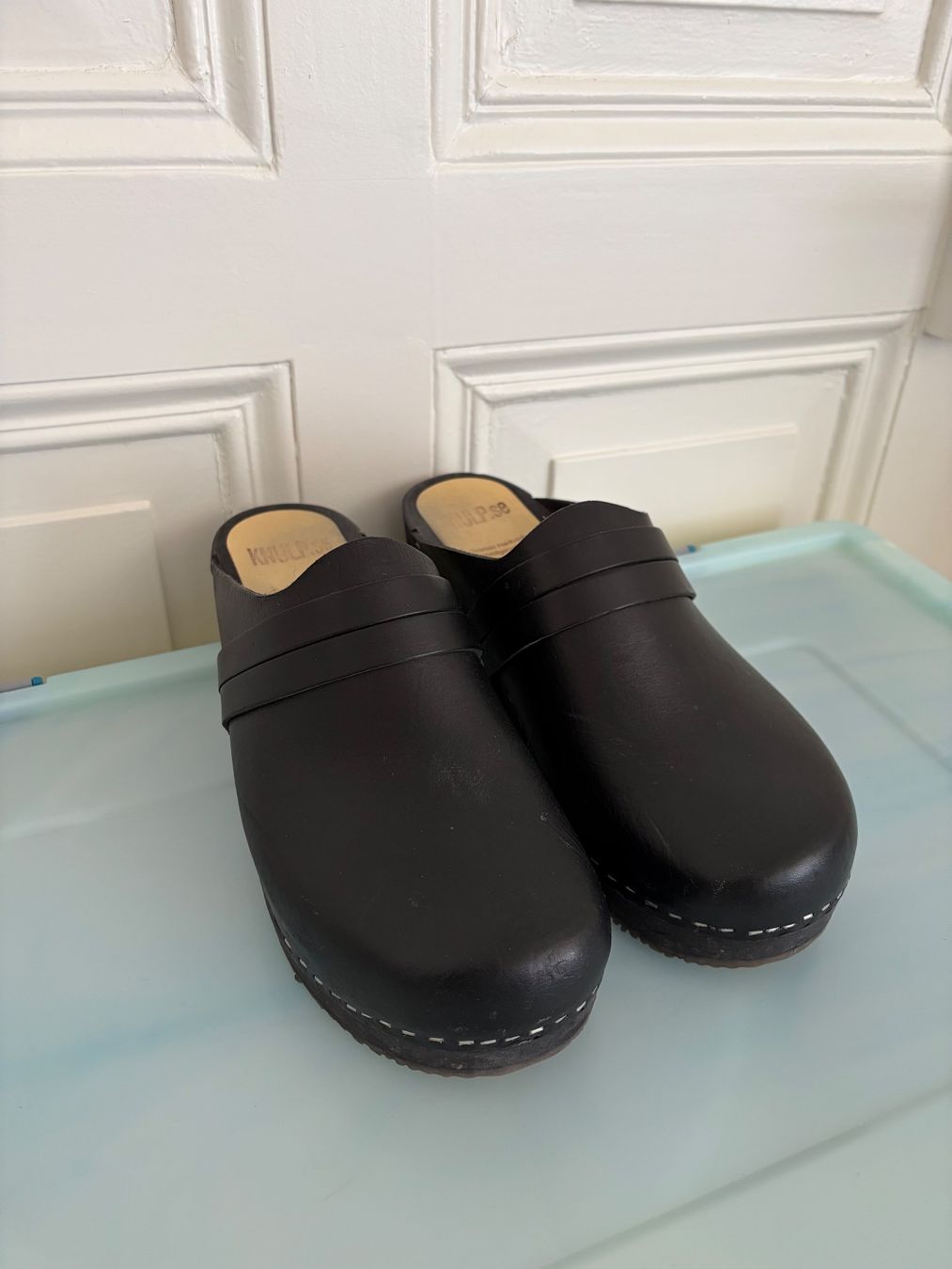 Scarpe da uomo: Holzclogs Knulp Leder schwarz Gr. 43 – Usato da Luzern venduto da Jules__ 4