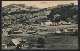 AK Wattwil, Totalansicht, 1926