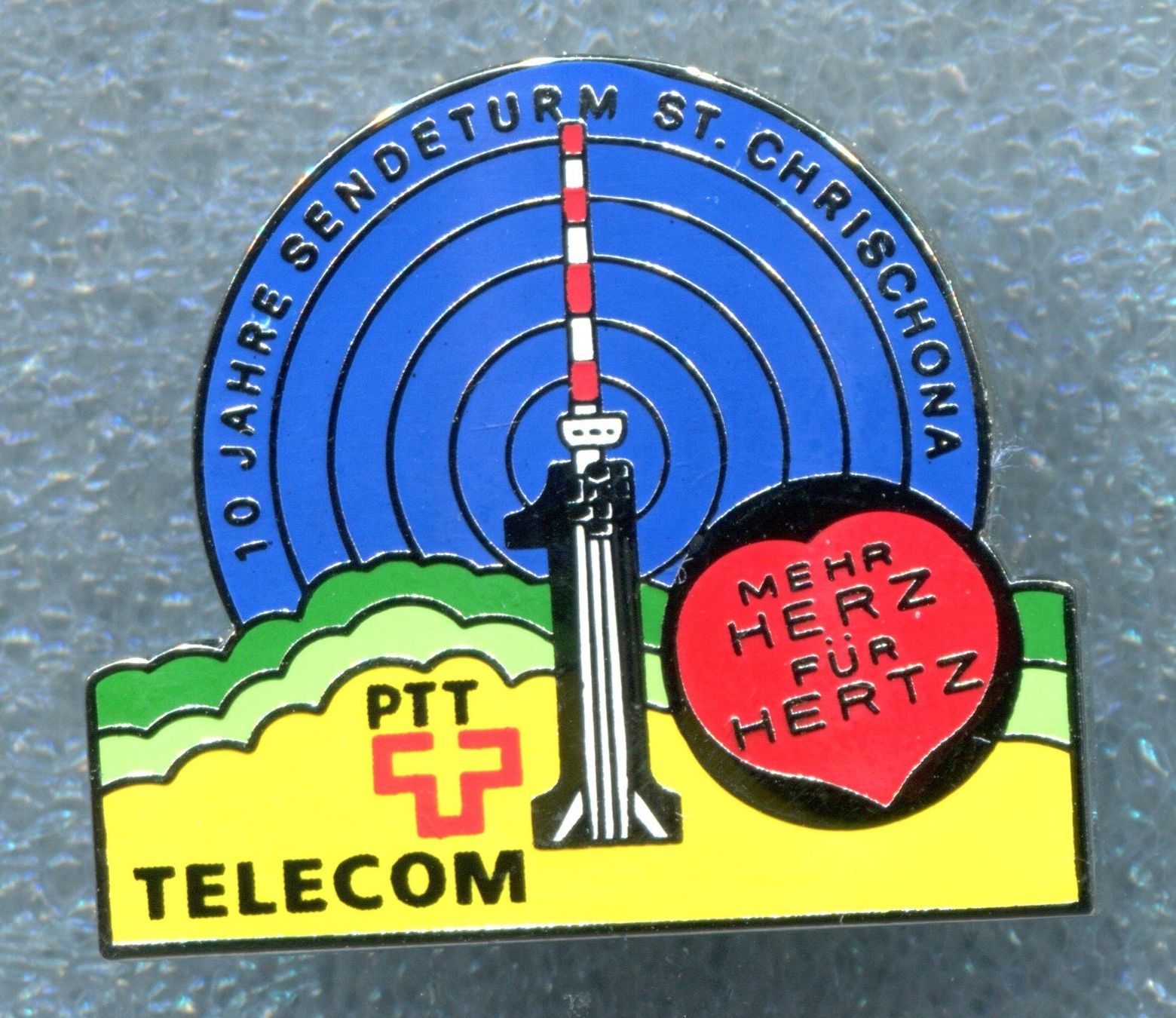Plaketten & Abzeichen: PTT  Sendeturm  St.Chrischona – Gebraucht aus Winterthur von Sammleroase