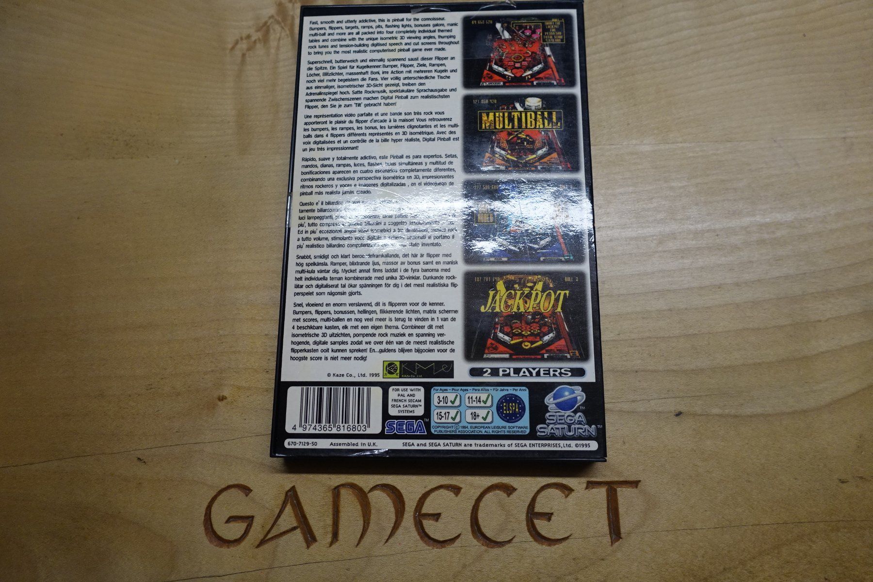 Sega Giochi: Digital Pinball - Sega Saturn – Usato da Steinach venduto da Gamecet 2