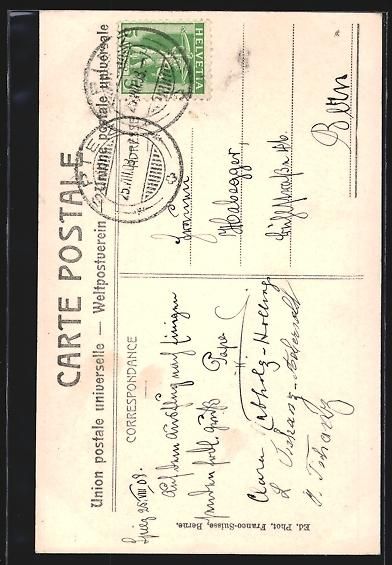 Cartes postales: AK Spiez, Neue Kirche, 1908 – D'occasion à Berlin par bartko-reher 1