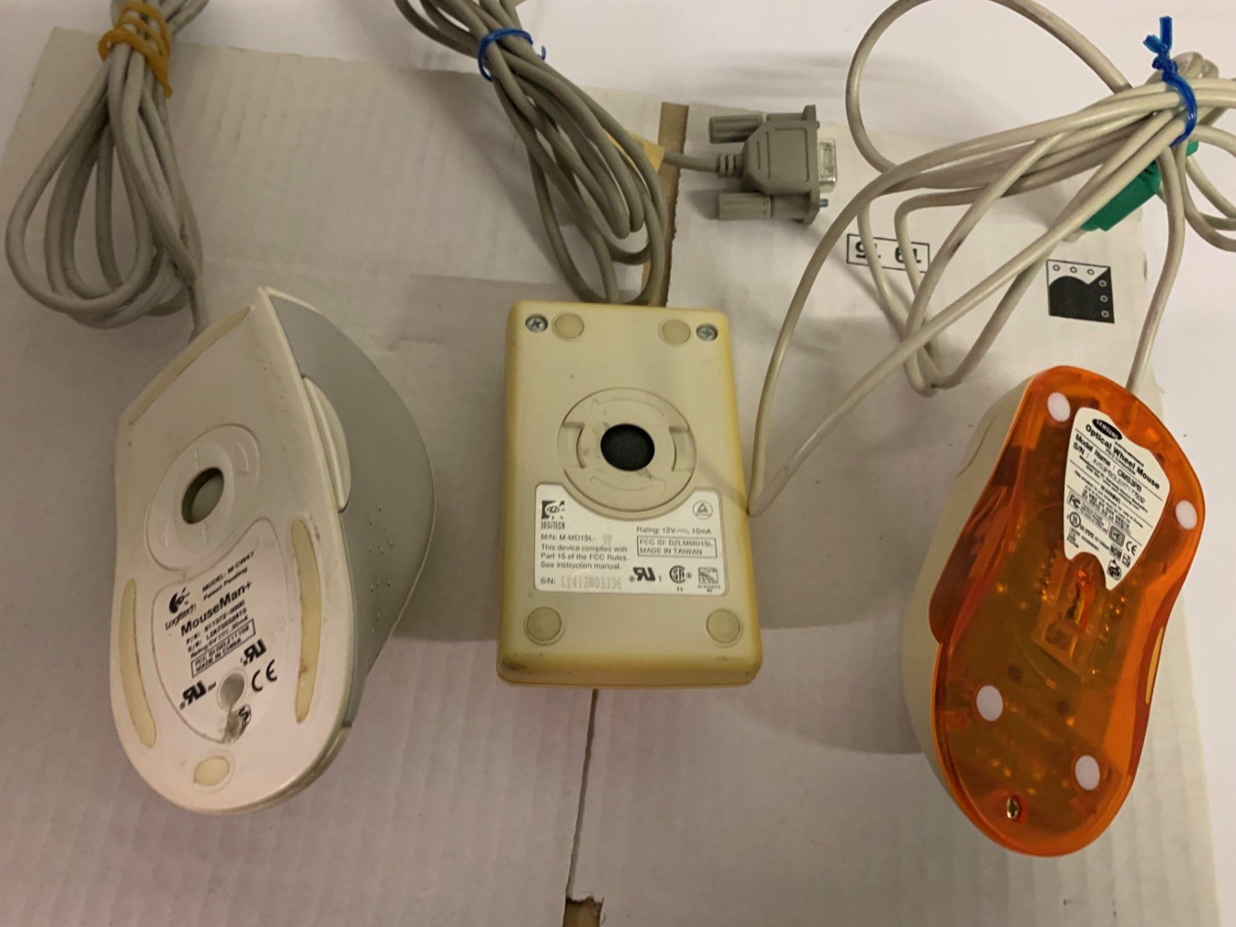 Logitech Mouse: Logitech, Targa, Samsung - 3 PC Mäuse, ältere Modelle – Difettoso da Emmen venduto da newdeal1970 1