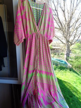 Bohokleid Marke Rosarito, Gr.M/L, 50% Seide