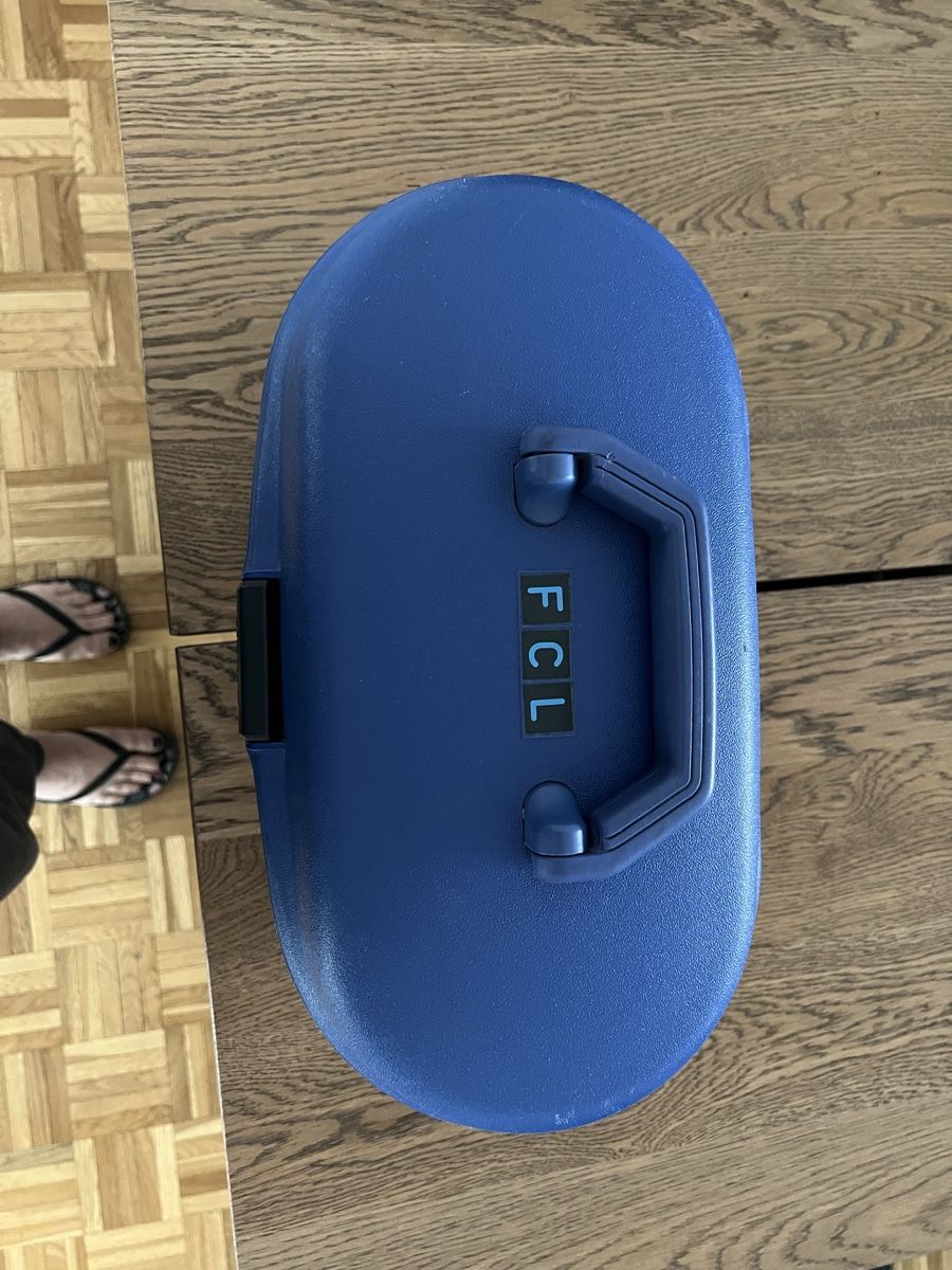 Samsonite Reisekoffer: Samsonite Kosmetikkoffer, Hartschale, Blau, Vintage! – Gebraucht aus Buchrain von Kubi29 2