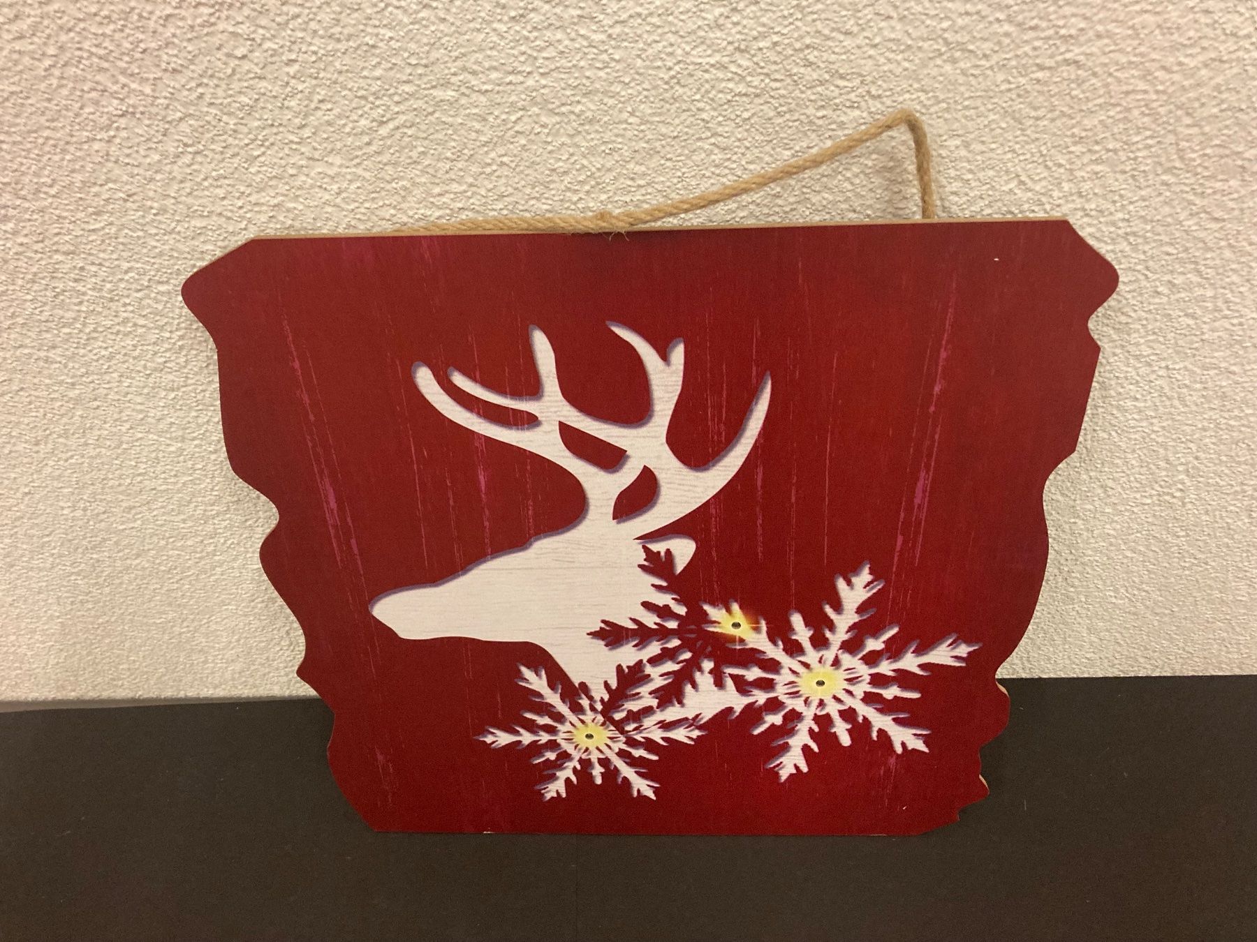 Tutte le decorazioni: LED Holzbild mit Timerfunktion, ca. 40 x 40 cm – Nuovo e nell'imballaggio originale da Neuenhof venduto da jorogo 2