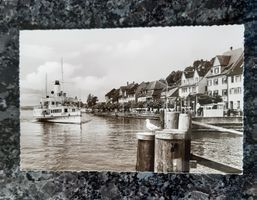 Alte Postkarte Meersburg Dampfschiff /Verlag Schöning 573