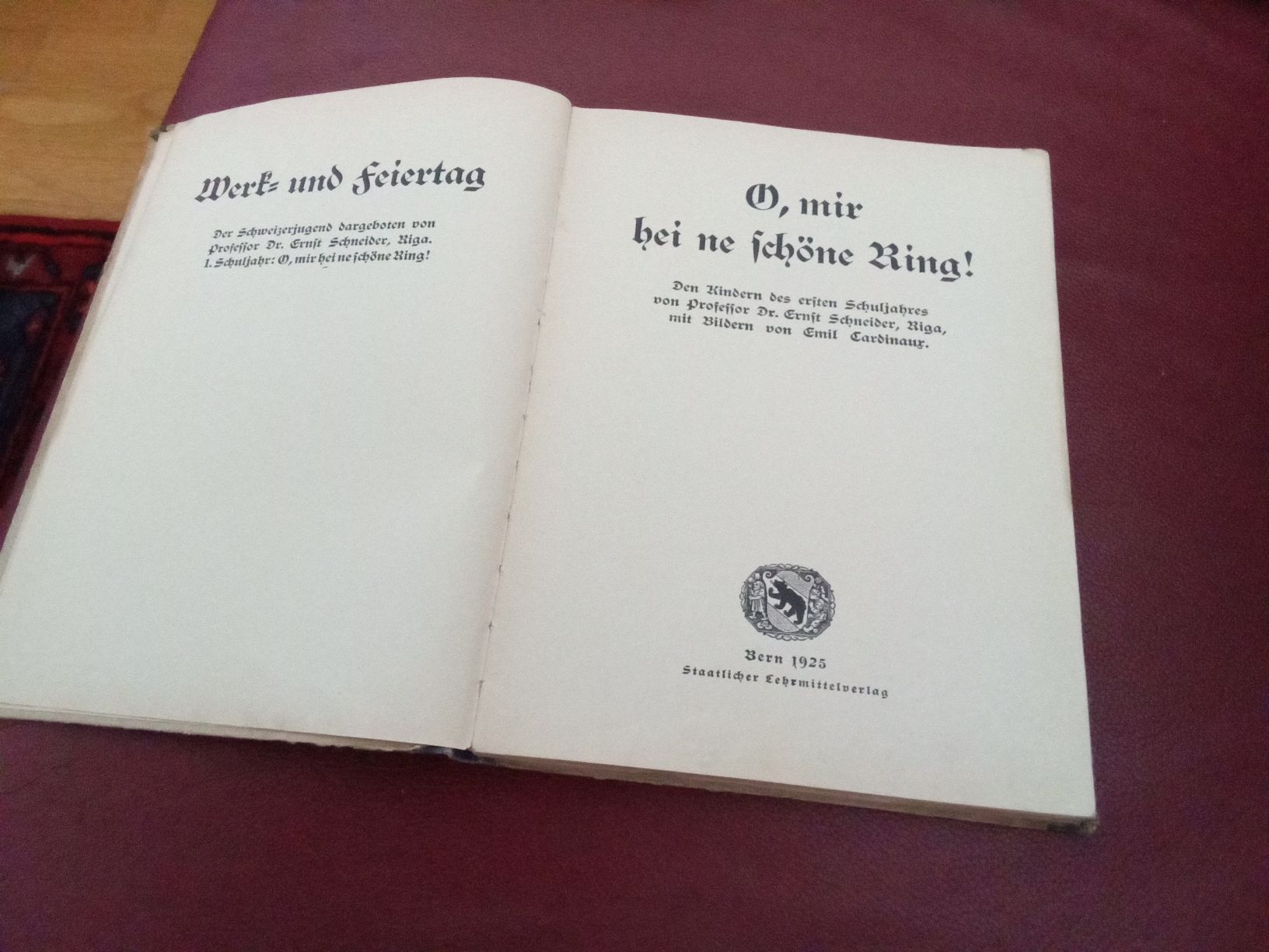 Livres: SCHULLESEBUCH DES KANTONS BERN1925 – D'occasion à Muri BE par Alk 1