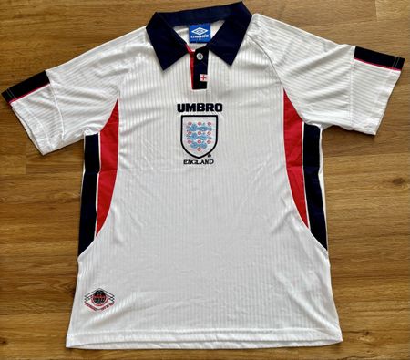 England Trikot 1998 Nr. 7 Beckham Umbro
