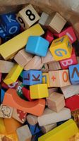 Holzbausteine für Kinder, Buchstaben & Zahlen, Top!