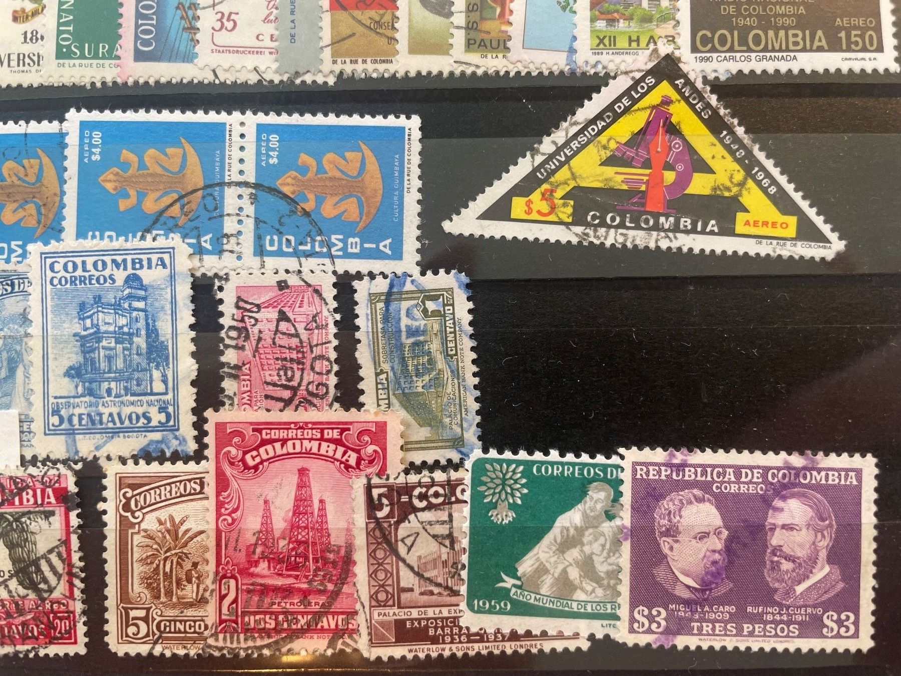 Tutti i francobolli: Kolumbien Lot, gestempelt – Usato da Küssnacht am Rigi venduto da POSTOMASTER 2
