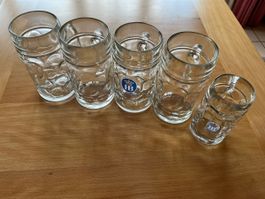 Bierkrüge, 5 Stück, Oktoberfest