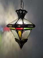 Hängelampe Buntglaslampe Marokkanisch Vintage
