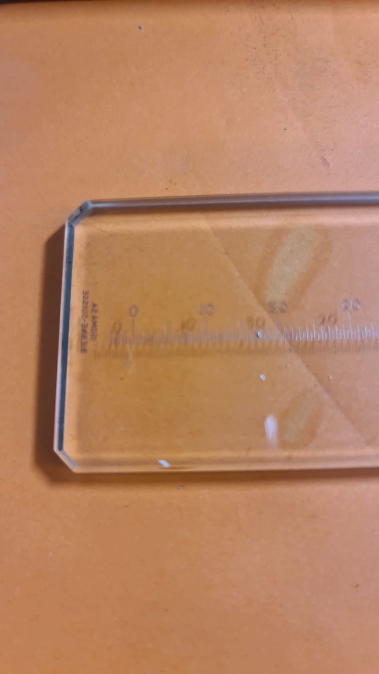 Sonstiges Schreiben & Zeichnen: Antikes Lineal aus Glas – Gebraucht aus Egerkingen von ogi3131 4