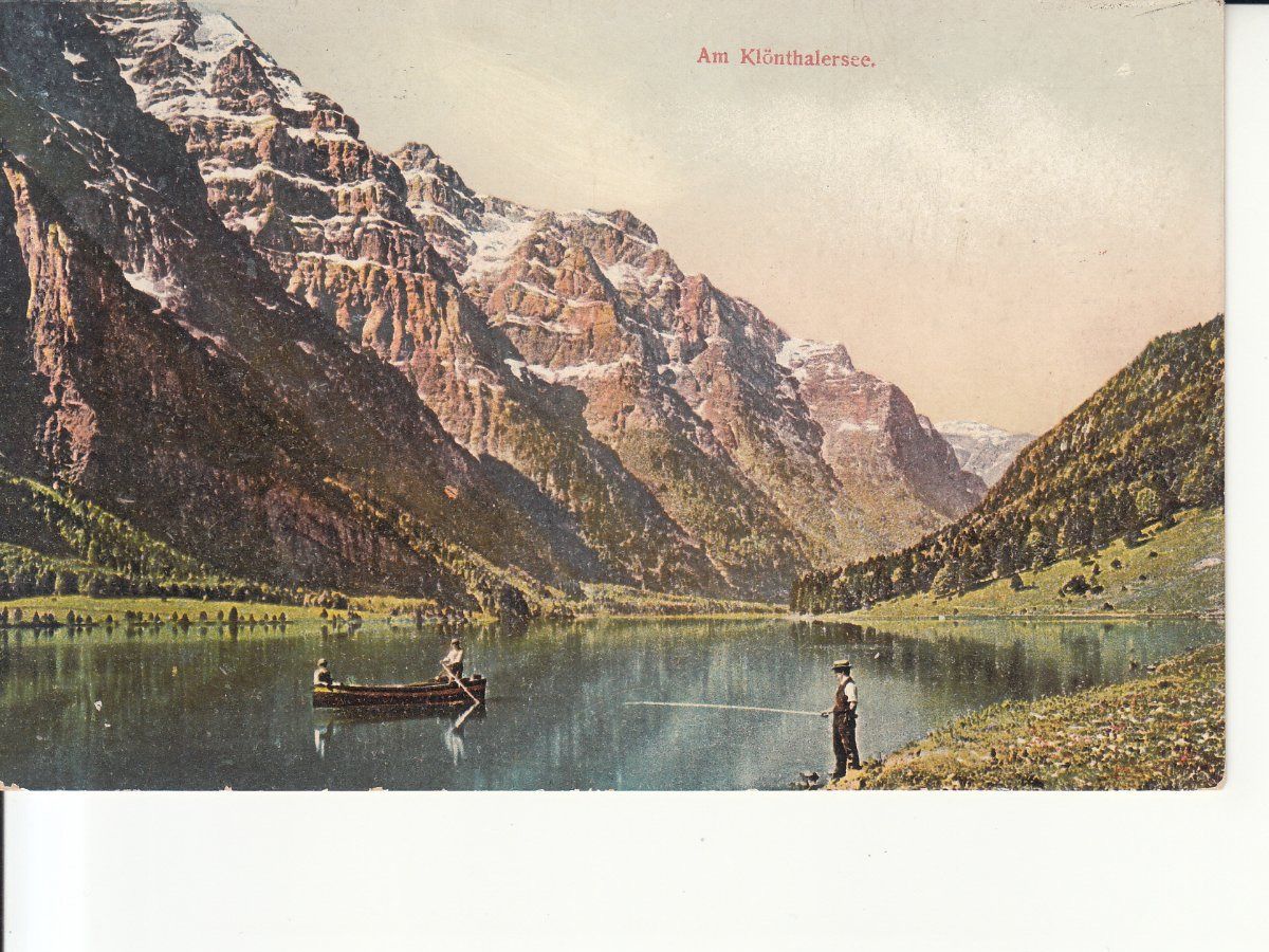 Cartoline postali: Klöntalersee 1908 – Usato da Bürglen TG venduto da StampGraf