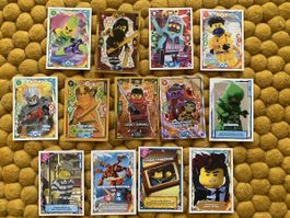 Lot 13 cartes à collectionner Lego Ninjago bon état