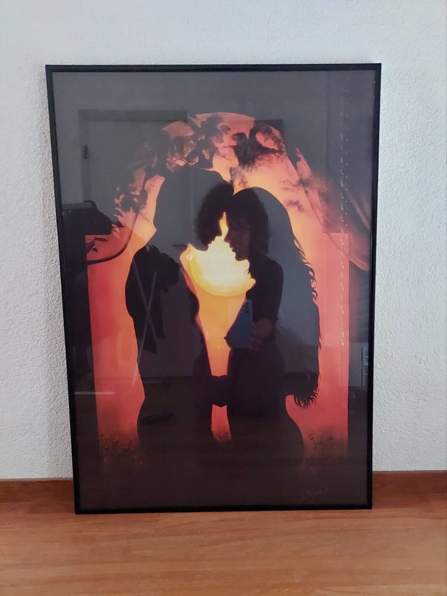 Foto & Immagini: Romantisches Bild inkl. Rahmen – Usato da Basel venduto da shirley_gold