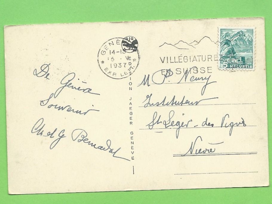 Cartoline postali: Genève, Pont du Mont-Blanc – Usato da Zürich venduto da t24_de 1