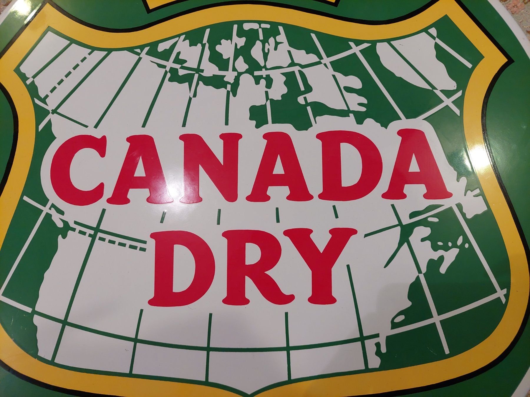 Insegne: Canada Dry Emailschild – Usato da Siblingen venduto da rantiques 1