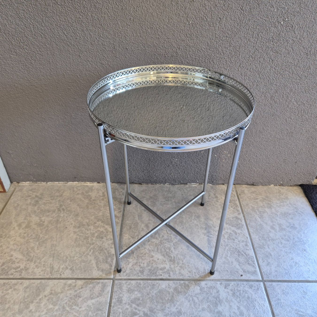 Tavoli: Beistelltisch Coffee-Table klappbar mit Spiegelglas – Usato da Nottwil venduto da Wondewa-Shop 9