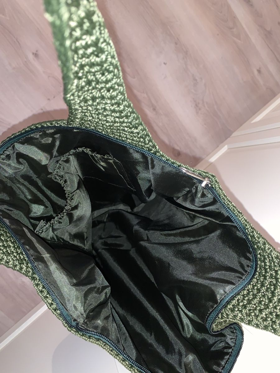 Borse da donna: Rumi Bali Häckeltasche in grün – Usato da Nunningen venduto da silvermoon68 3