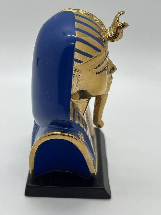 Buste décoratif de pharaon doré et bleu - Égypte Ancienne (Neu (gemäss