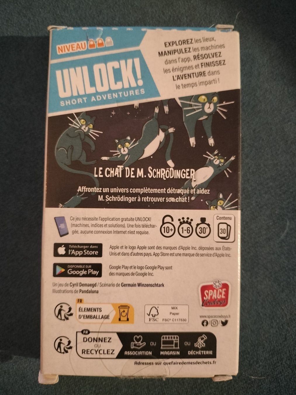 Spiele: Unlock short aventures Le chat de M.Schrödinger – Gebraucht aus Villars-sur-Glâne von Tibloom 1