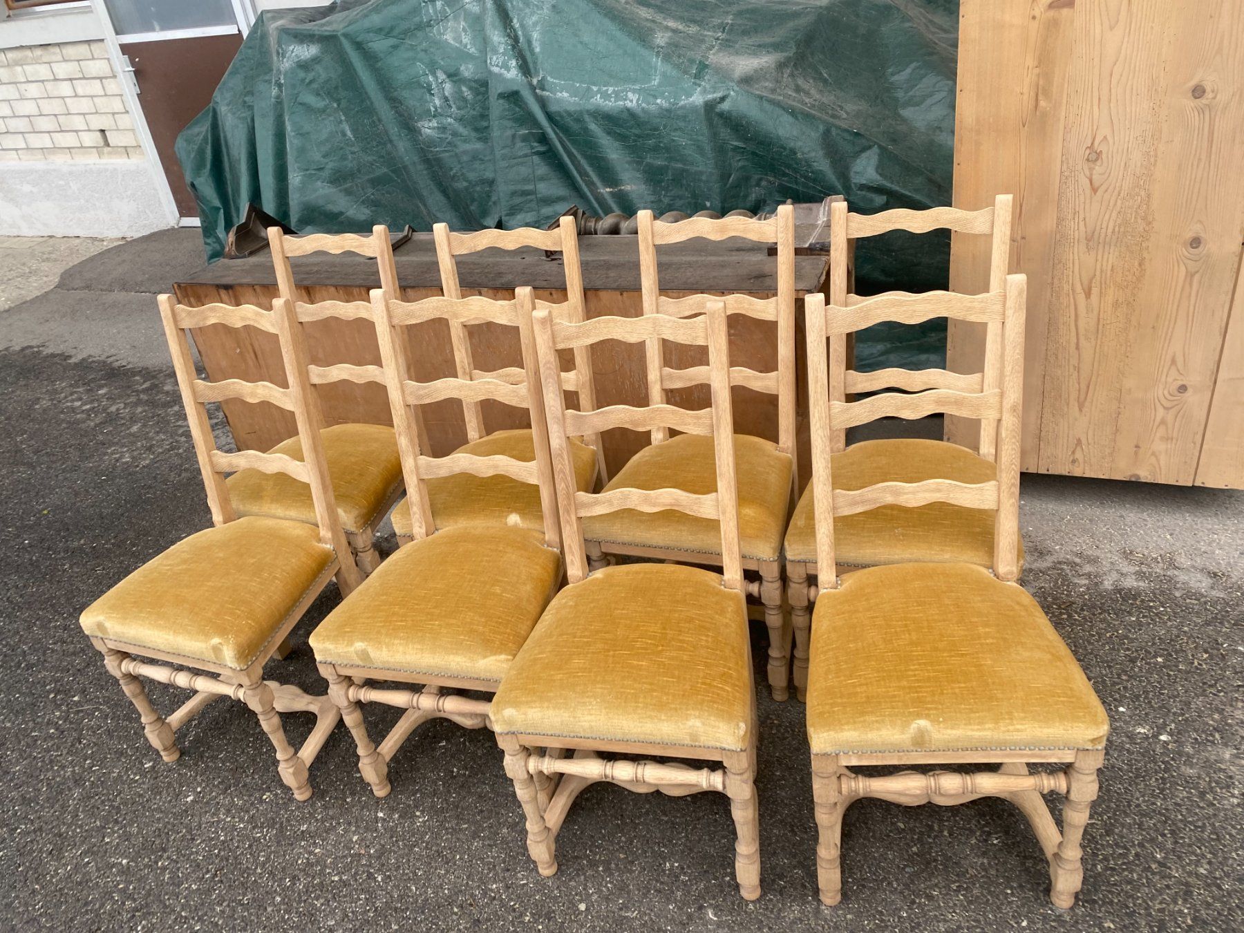 Sedie: ART 558-G Lot de 8 chaises chêne sablé – Usato da Pont-La-Ville venduto da BCMGLEAL 3