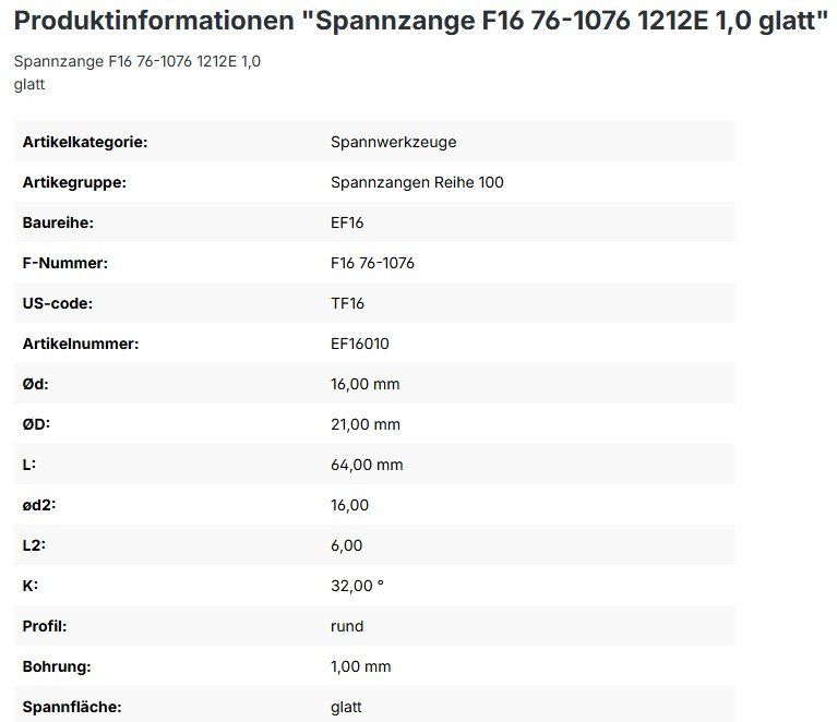 Tutti gli attrezzi: Spannzange F16 / 1212E / 76-1076 – Nuovo (secondo la descrizione) da Neuenkirch venduto da Sugitaetsch 4
