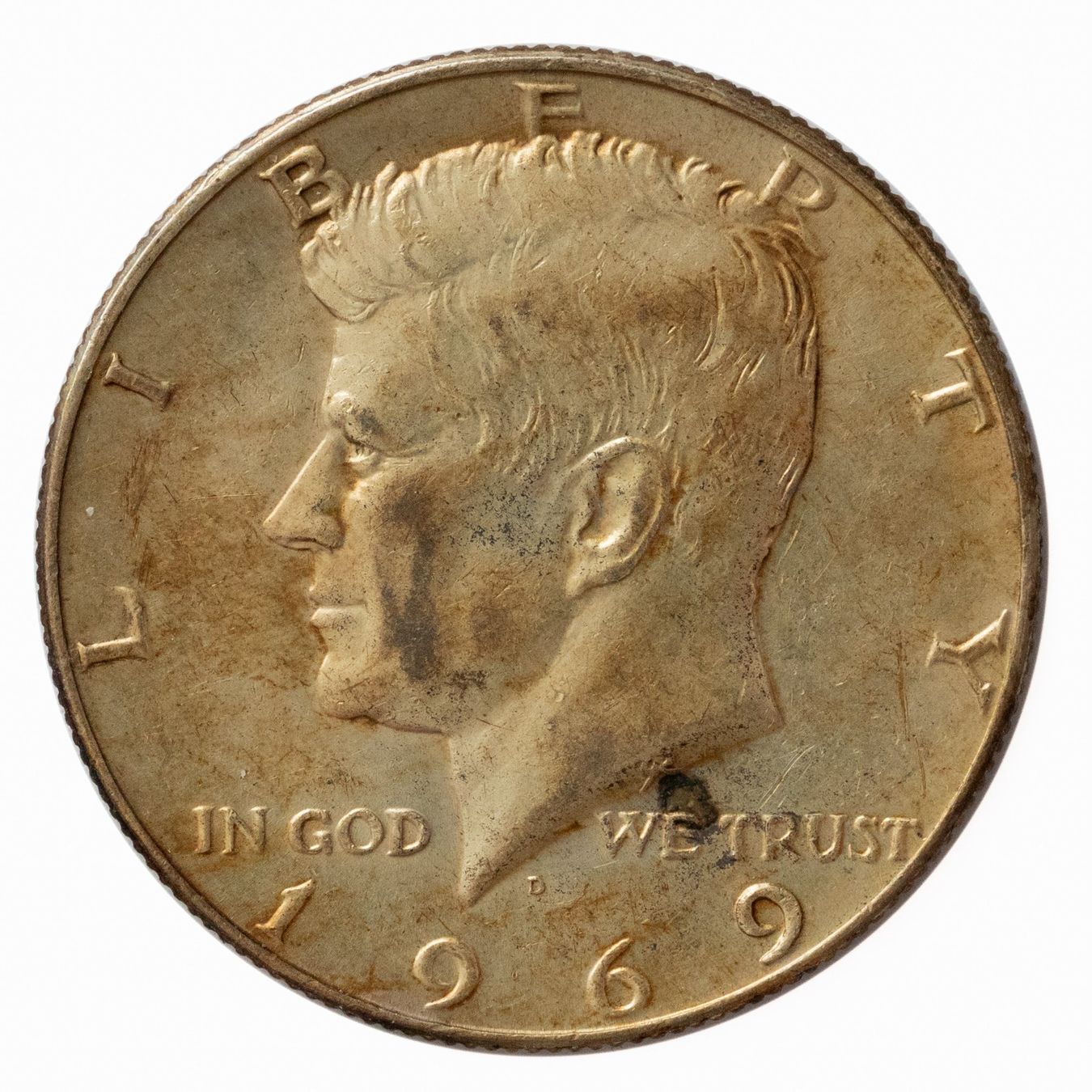 Tutti le monete: USA 1/2 Dollar "Kennedy Half Dollar" 1969 Silber – Usato da Rotkreuz venduto da num_6343