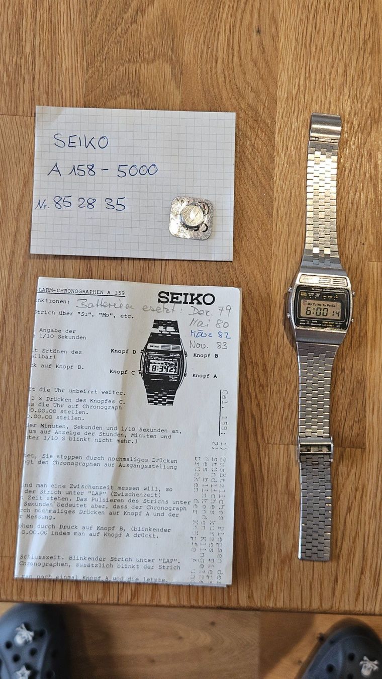 Seiko Orologi: SEIKO A 158-5000 Vintage Digital 1978 – Usato da Oberrohrdorf venduto da Mex01