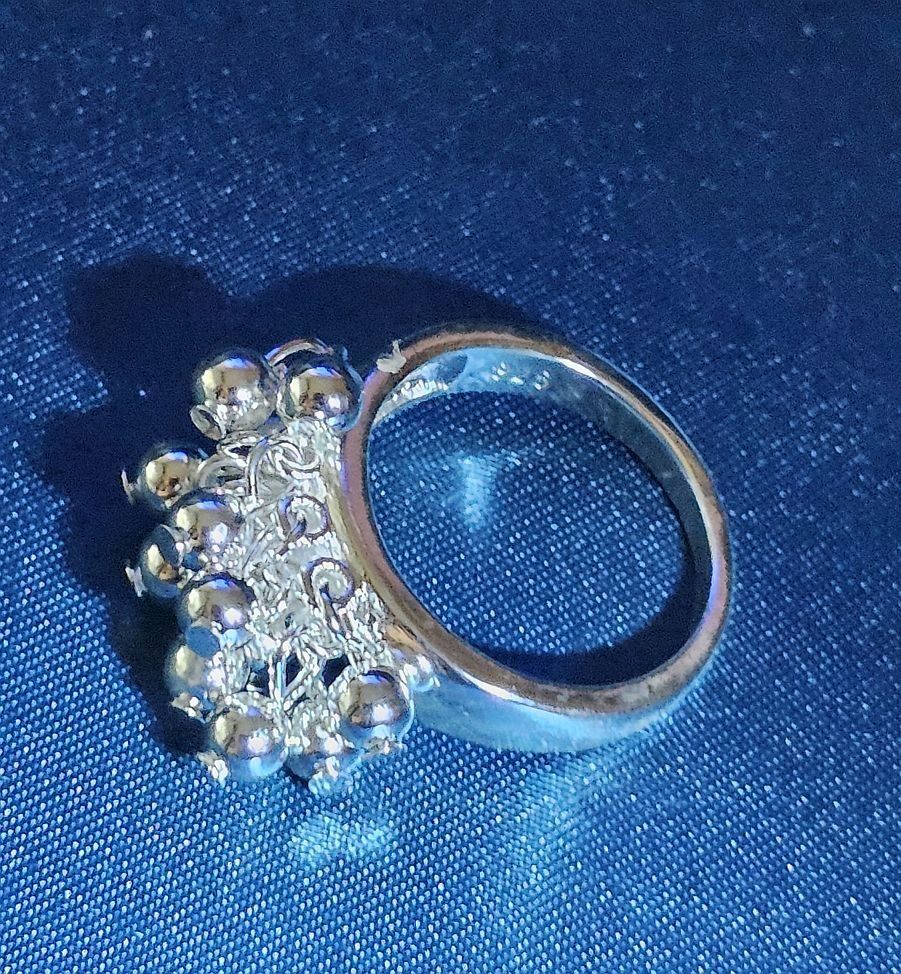 Anelli: Stilvoller Ring, 925 versilbert, Gr. 8 – Nuovo (secondo la descrizione) da Grenchen venduto da maretop 2