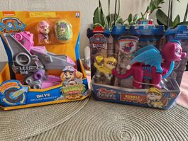 2 Paw Patrol Spielzeuge Skye & Rubble Figur Neu