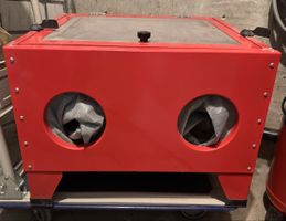 Sandstrahlkabine Arebos 90 Liter rot - Gebraucht